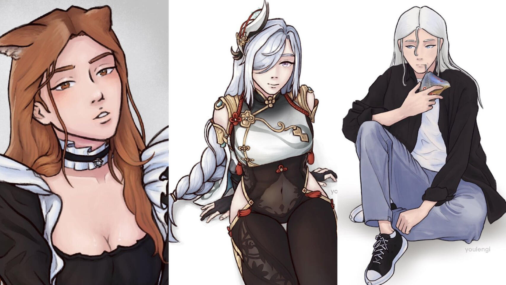 Less detailed style